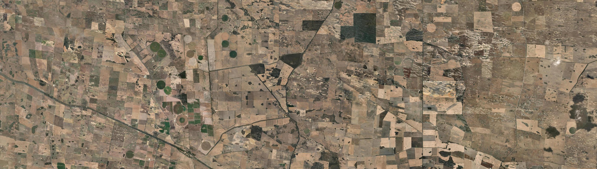 Aerial view of Lowan Vale, SA