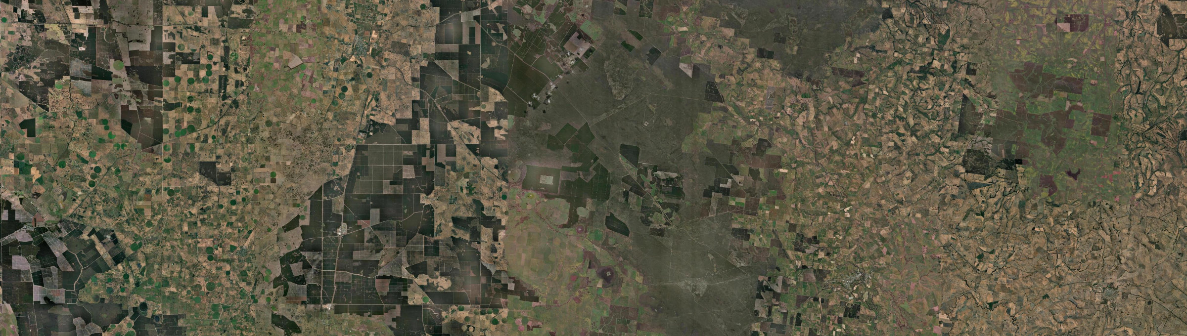 Aerial view of Lake Mundi, VIC