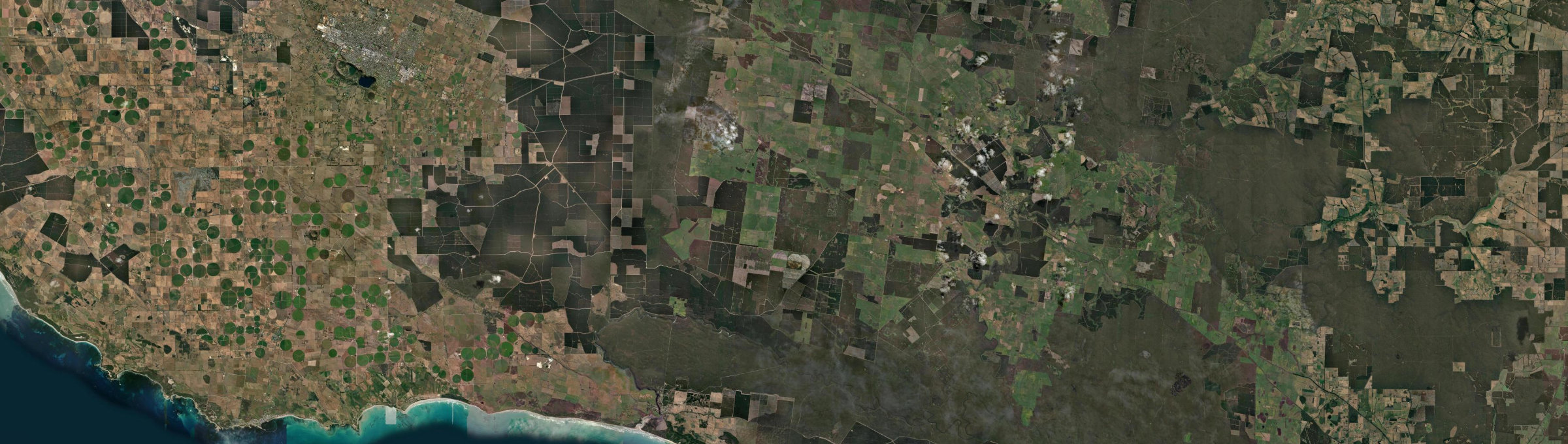 Aerial view of Mumbannar, VIC