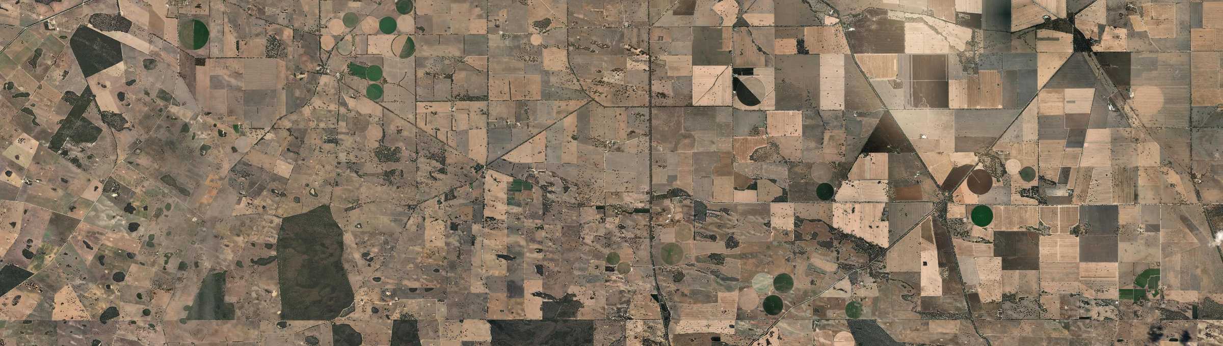 Aerial view of Bordertown South, SA