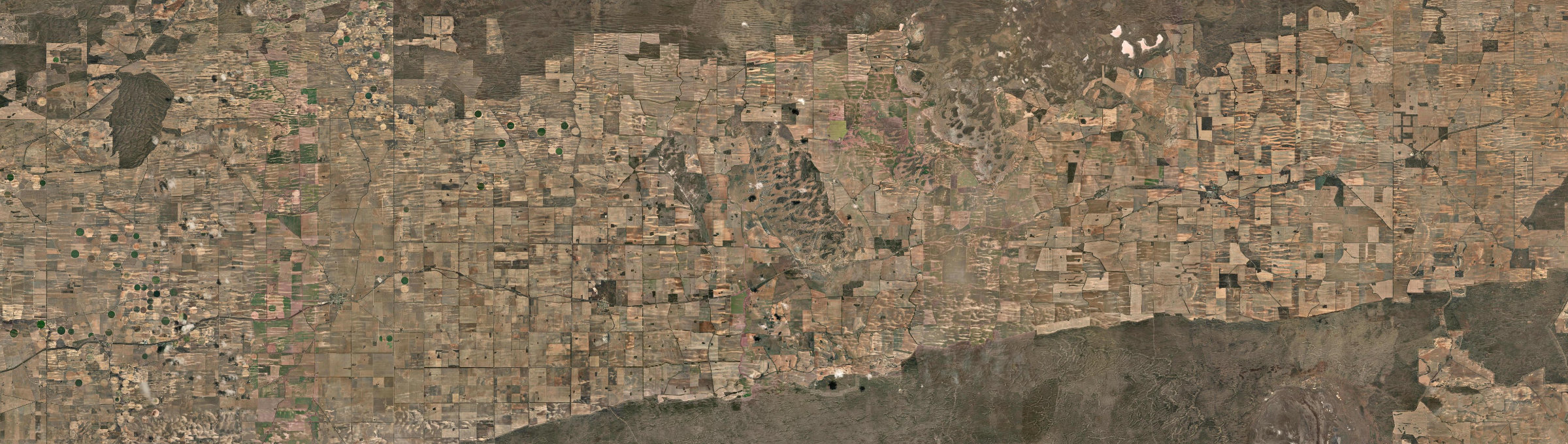 Aerial view of Cowangie, VIC