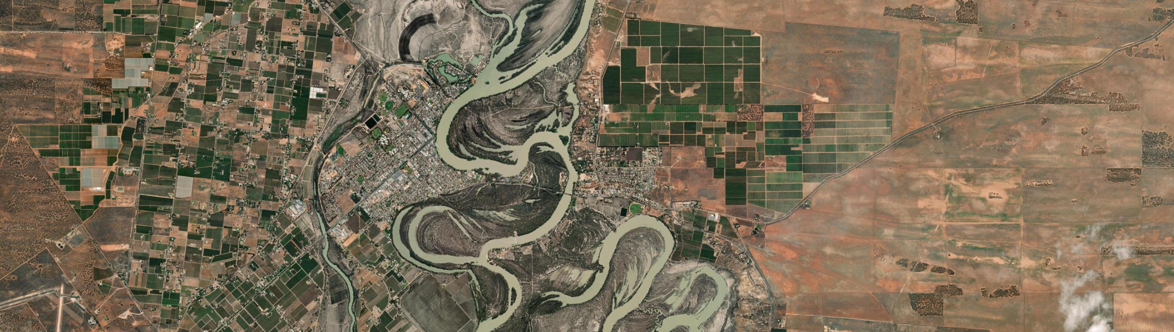 Aerial view of Paringa, SA