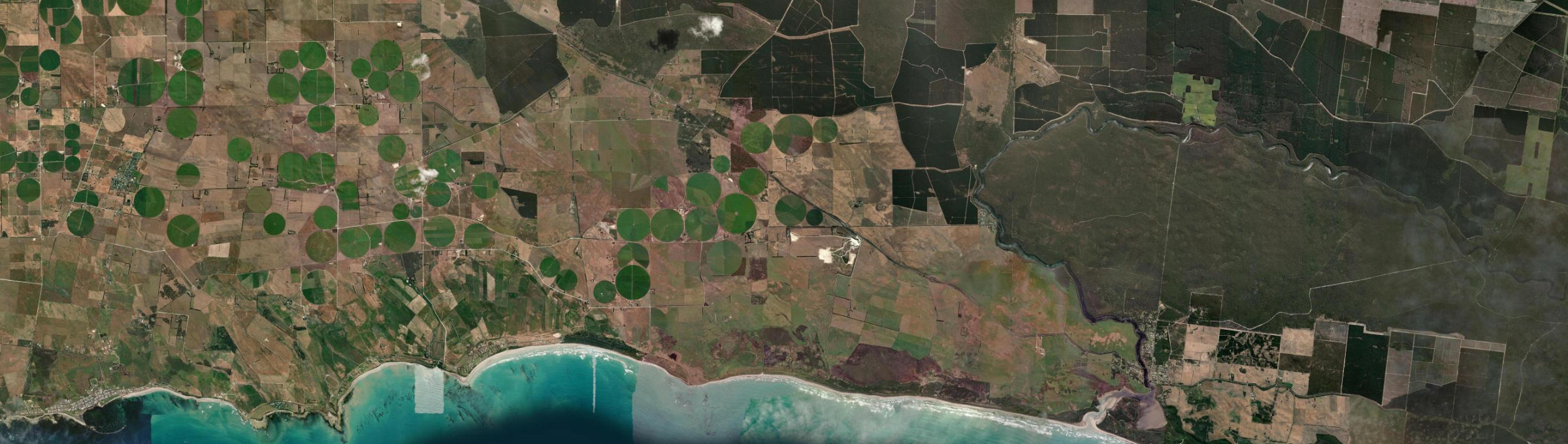 Aerial view of Wye, SA
