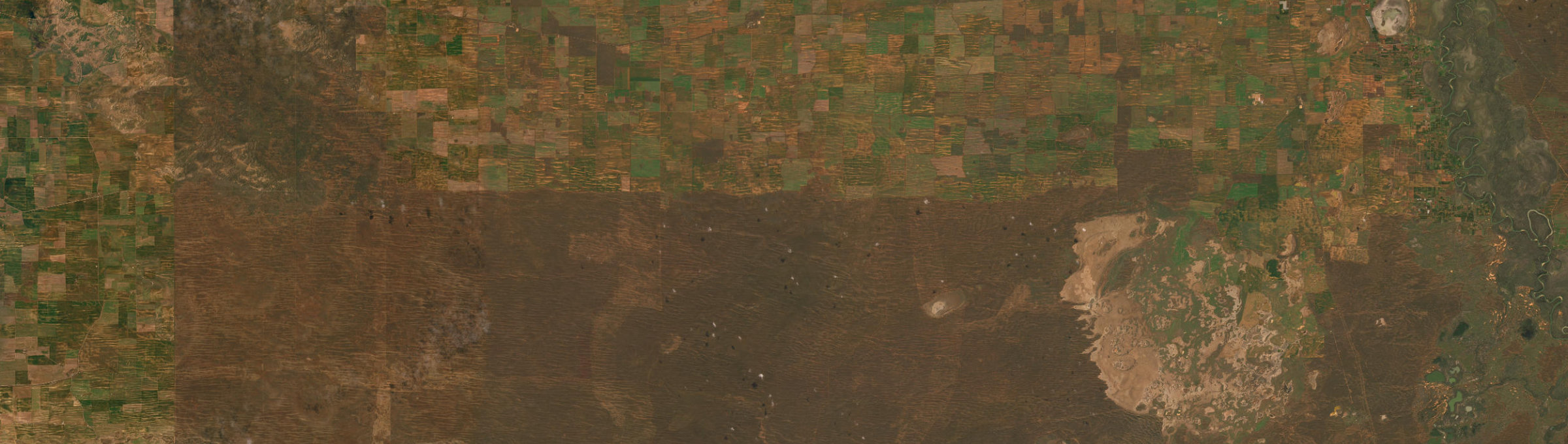 Aerial view of Murray-sunset, VIC