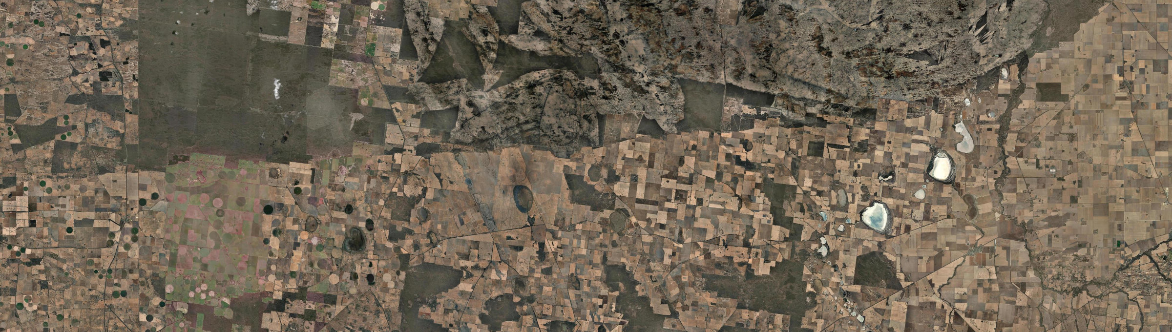 Aerial view of Goroke, VIC