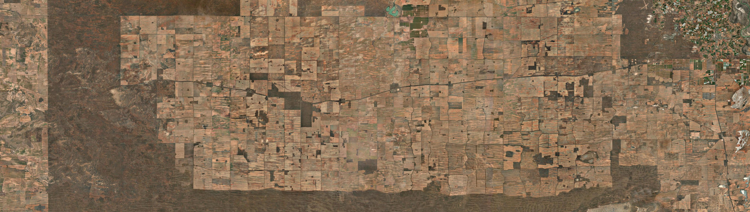 Aerial view of Werrimull, VIC