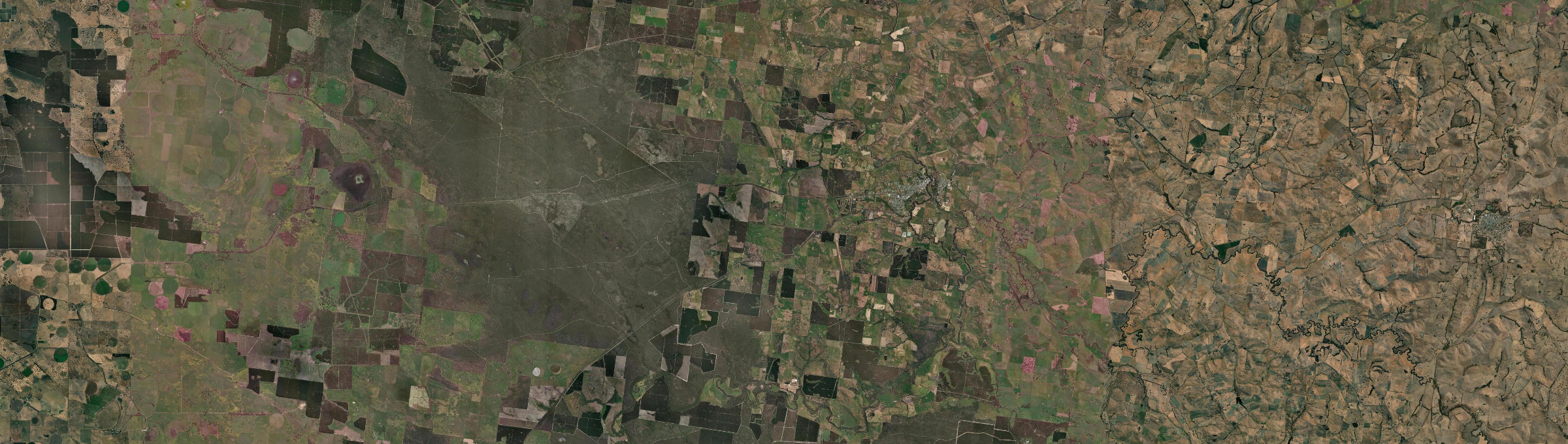 Aerial view of Casterton, VIC