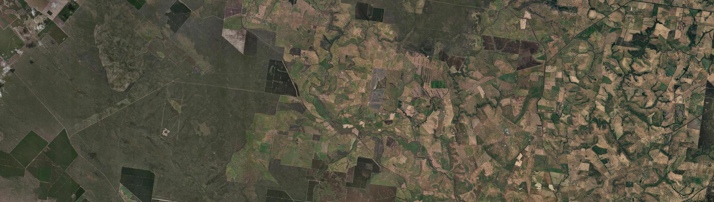 Aerial view of Warrock, VIC