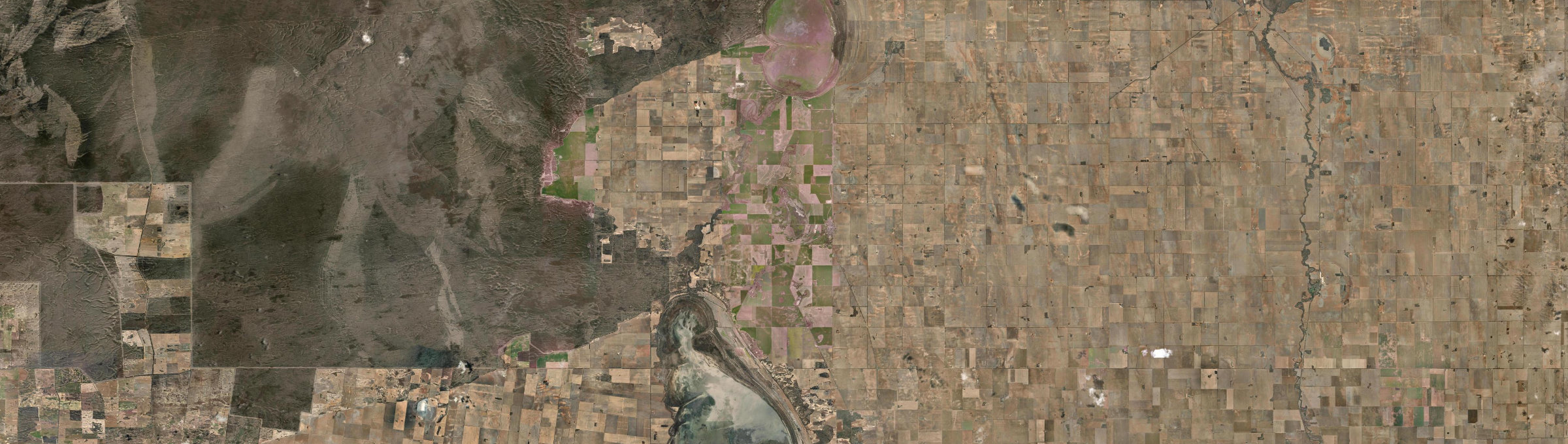 Aerial view of Rainbow, VIC