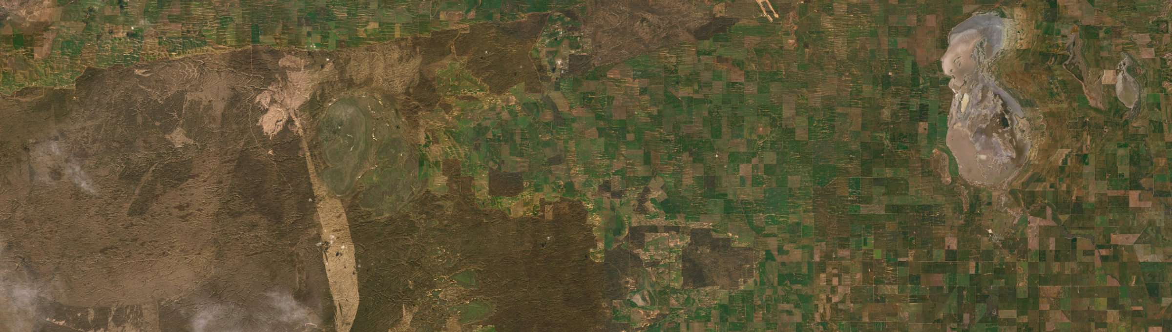Aerial view of Patchewollock, VIC