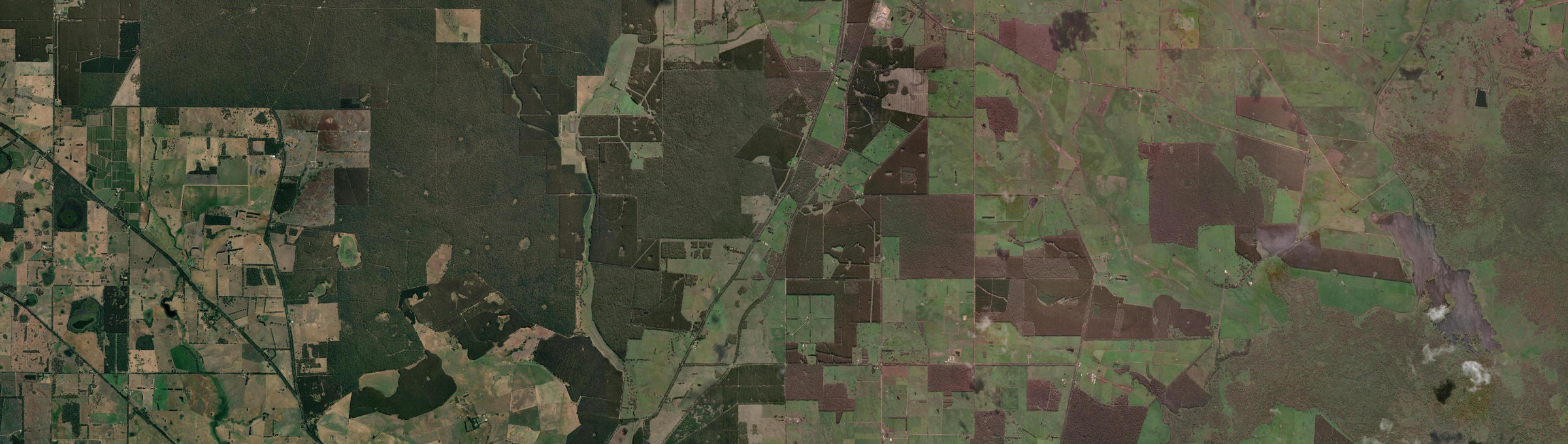 Aerial view of Milltown, VIC