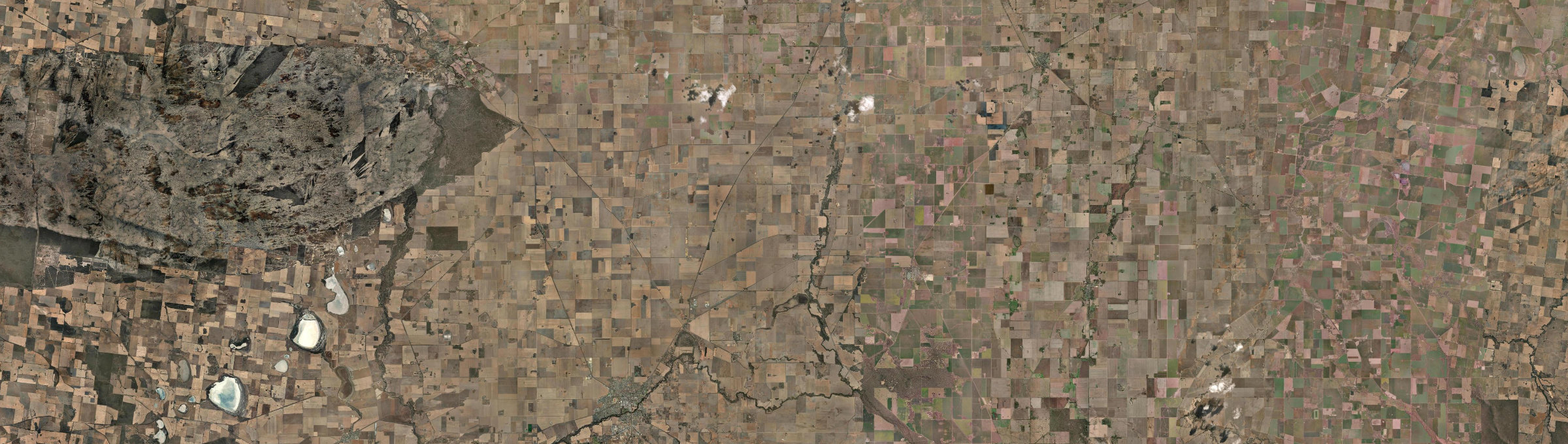 Aerial view of Longerenong, VIC
