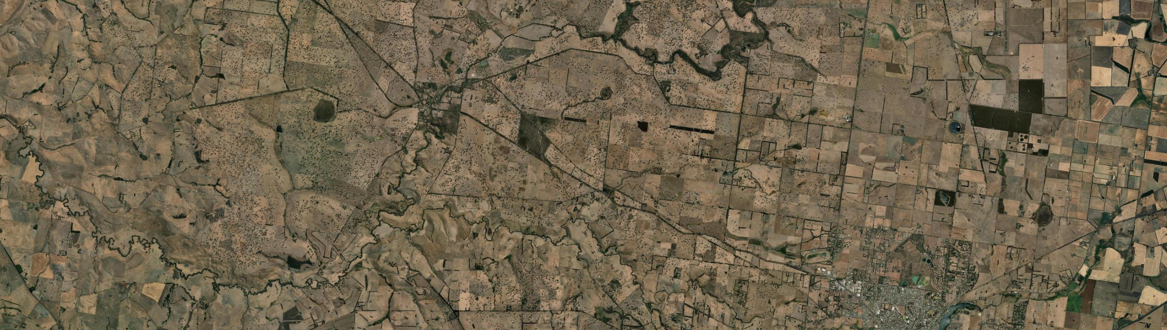 Aerial view of Bochara, VIC