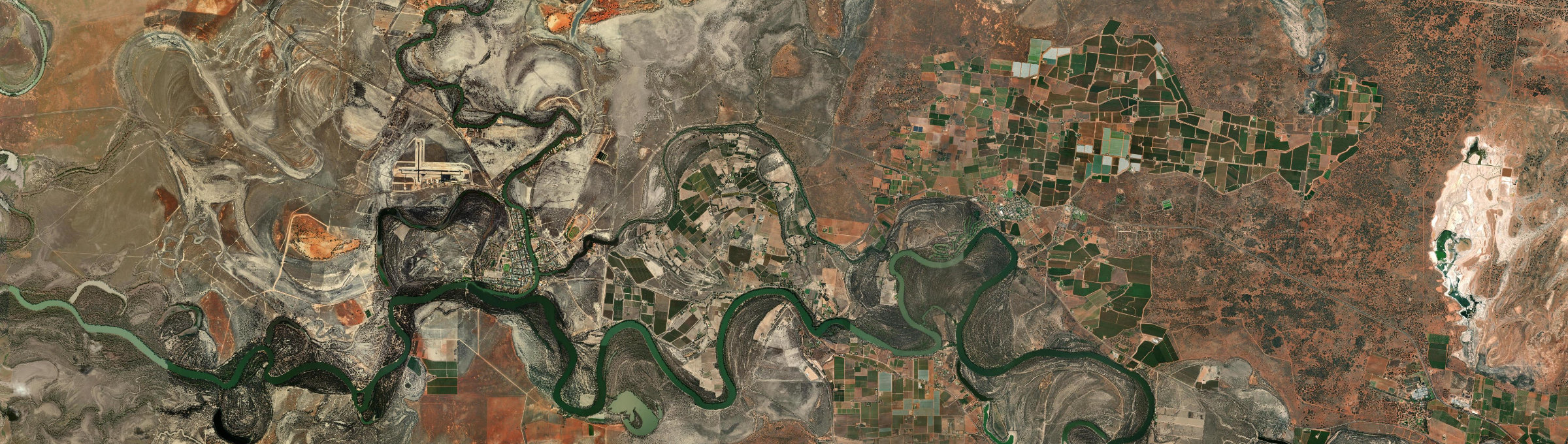 Aerial view of Curlwaa, NSW