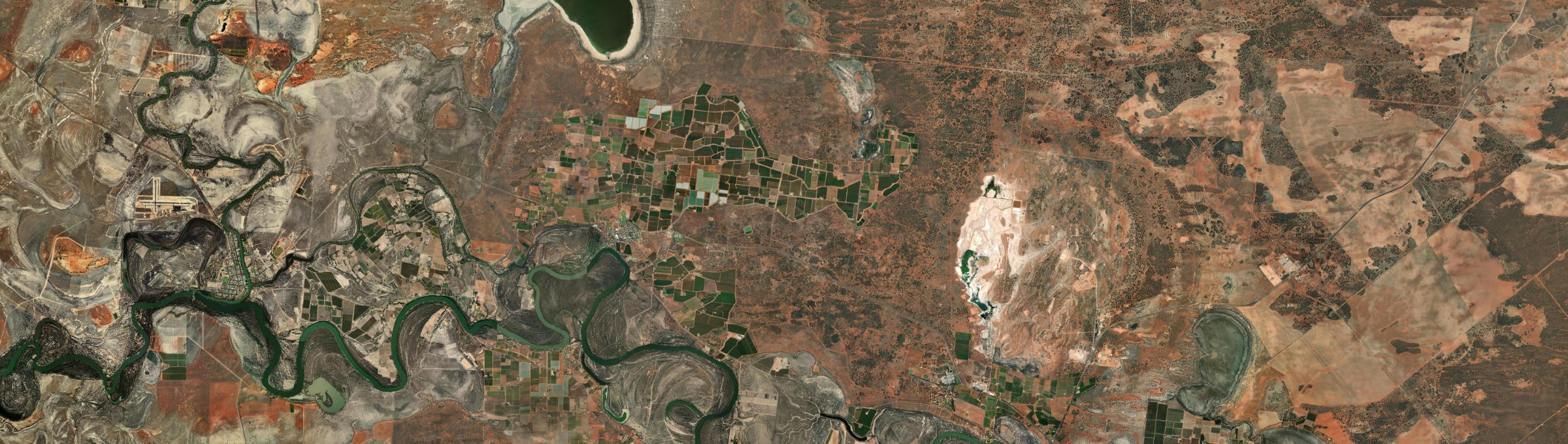 Aerial view of Coomealla, NSW