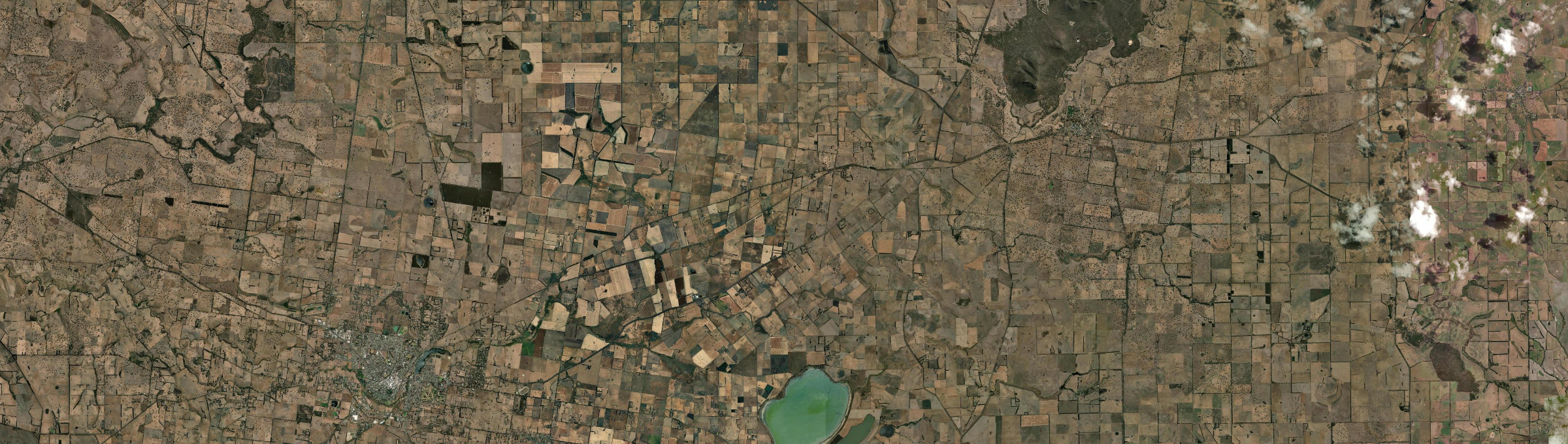Aerial view of Moutajup, VIC