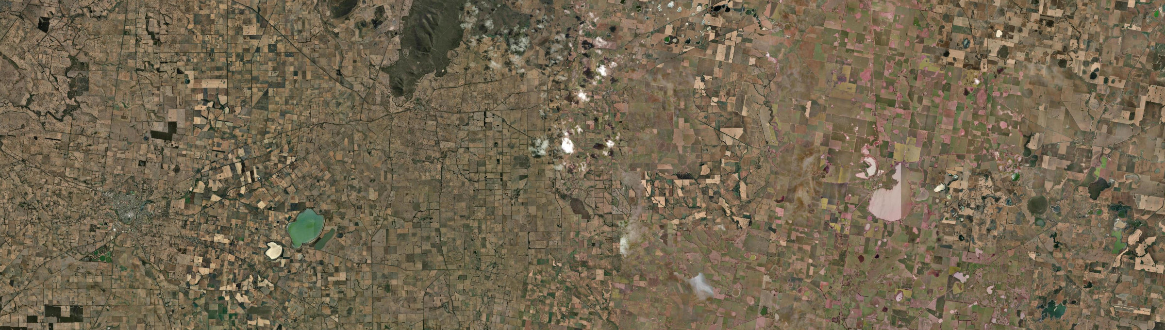 Aerial view of Glenthompson, VIC