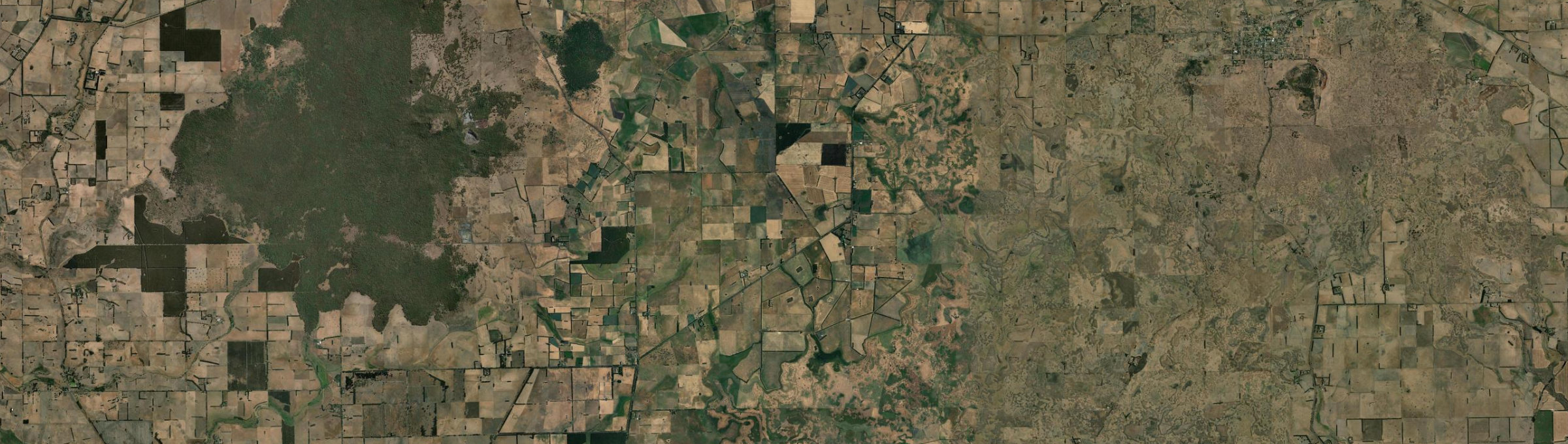 Aerial view of Gazette, VIC