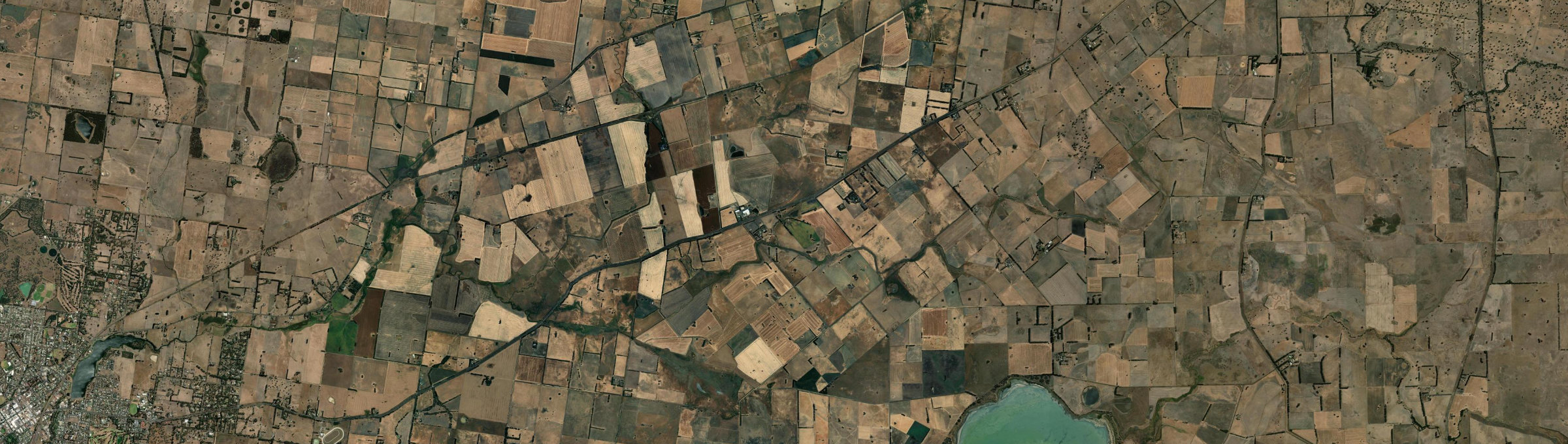 Aerial view of Warrayure, VIC