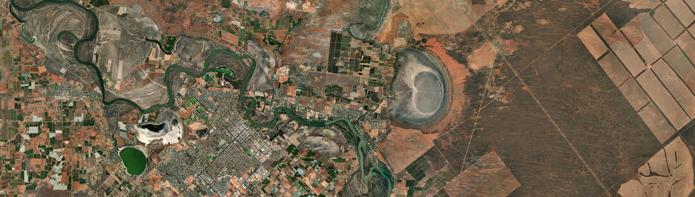 Aerial view of Gol Gol, NSW