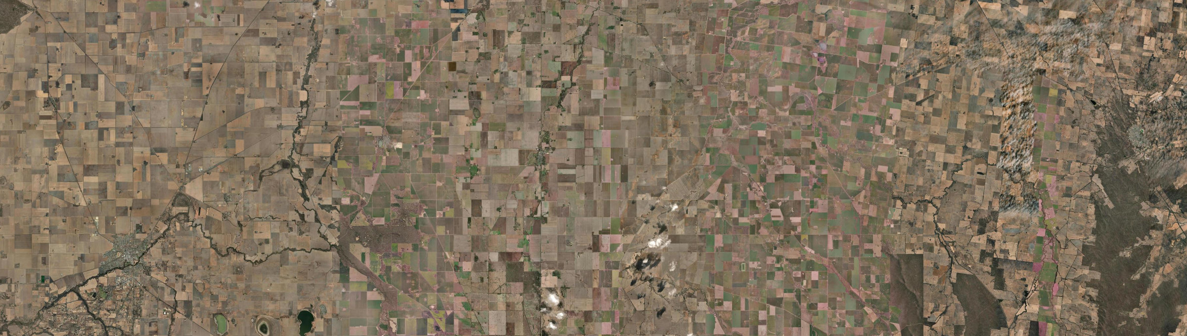 Aerial view of Rupanyup, VIC