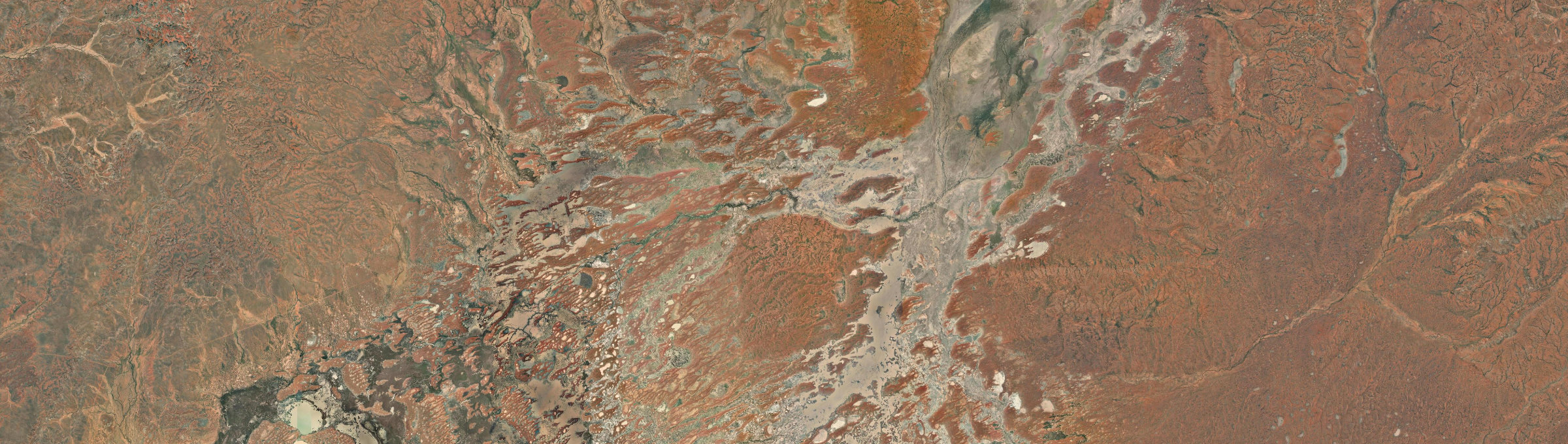 Aerial view of Bulloo Downs, QLD