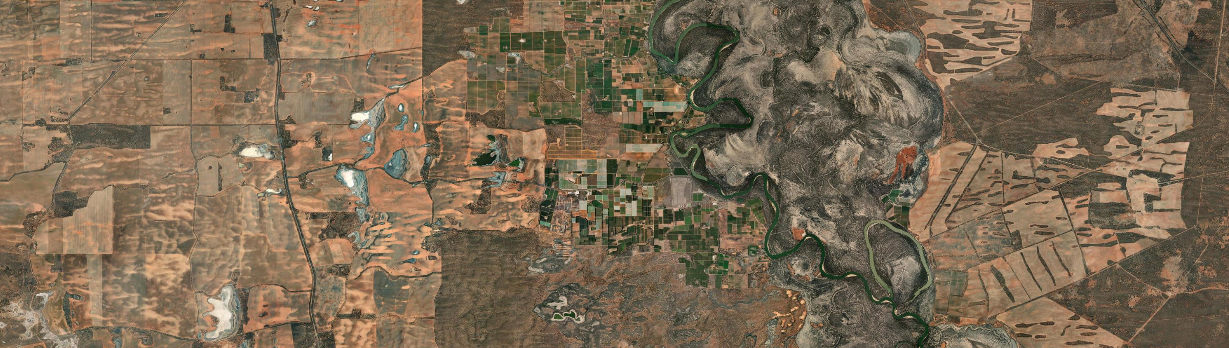 Aerial view of Colignan, VIC