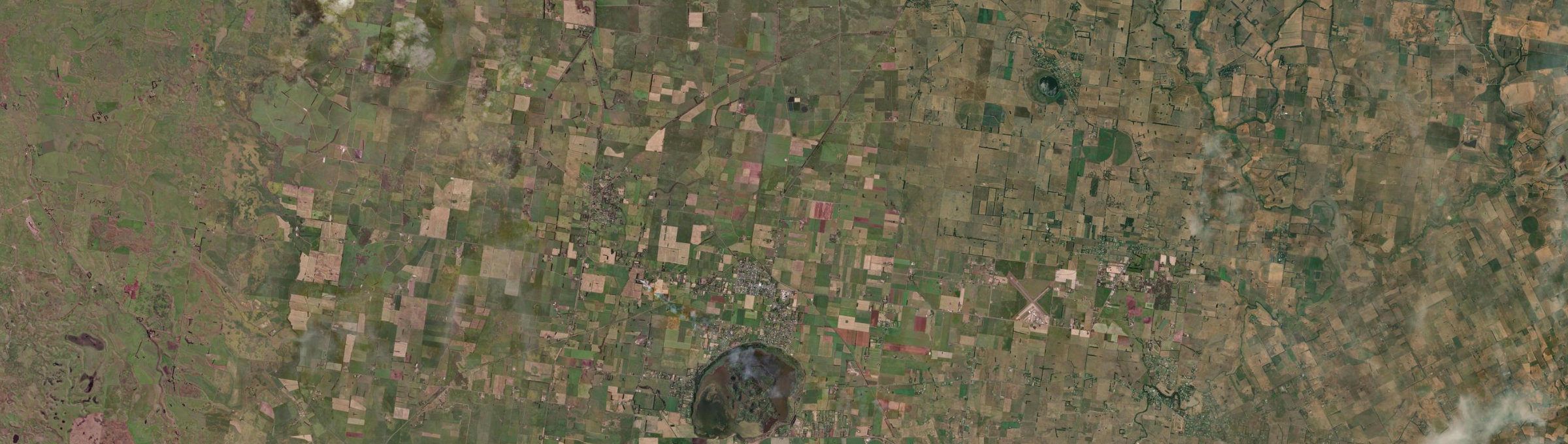Aerial view of Koroit, VIC