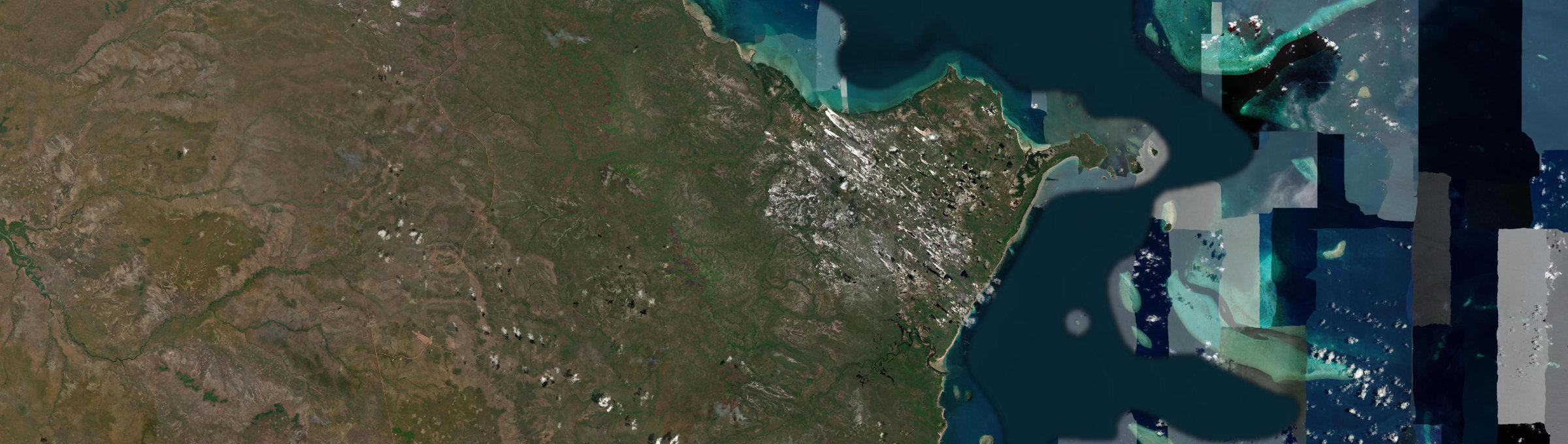 Aerial view of Shelburne, QLD