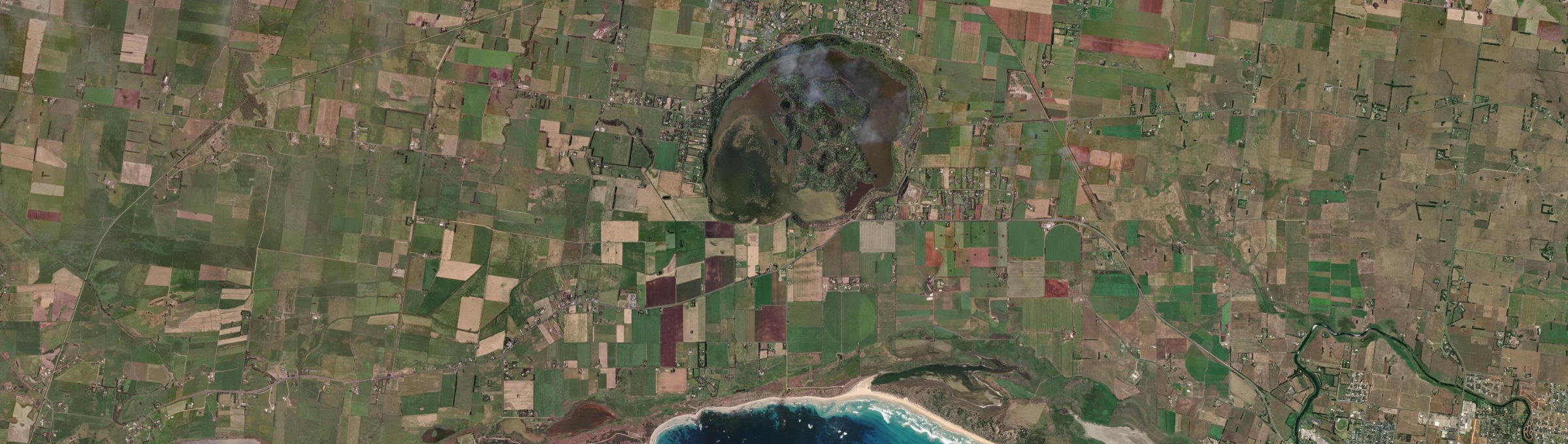 Aerial view of Tower Hill, VIC