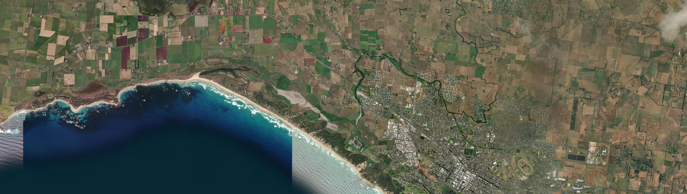 Aerial view of Dennington, VIC