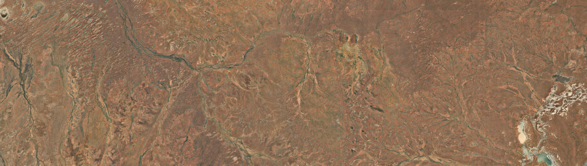 Aerial view of White Cliffs, NSW