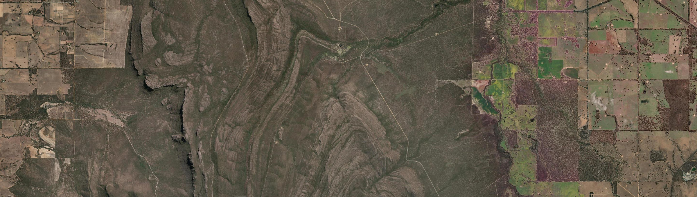 Aerial view of Roses Gap, VIC
