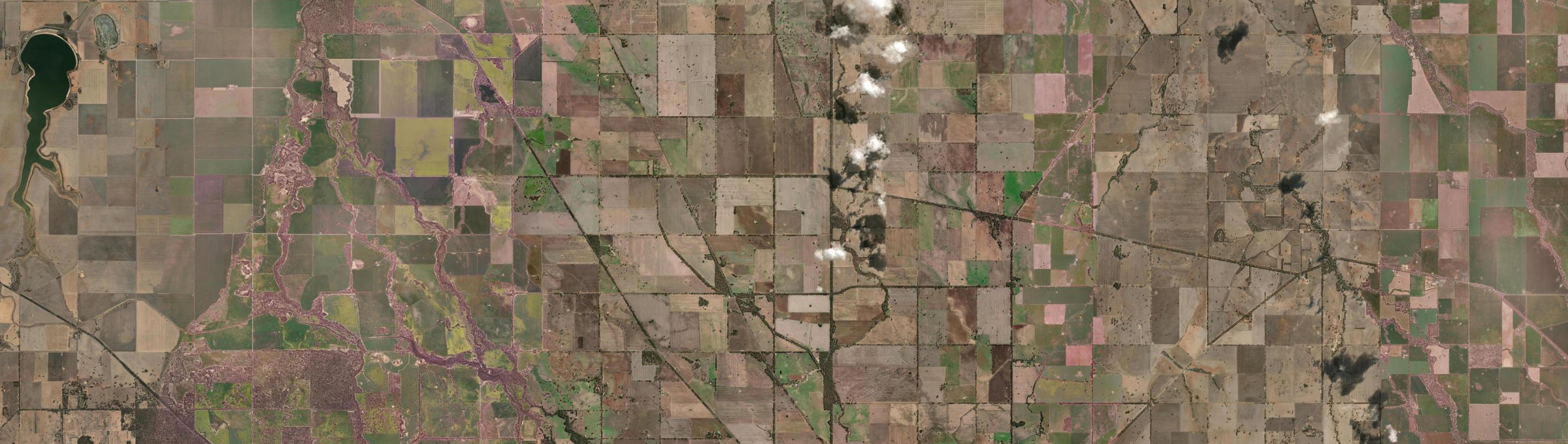 Aerial view of Wal Wal, VIC