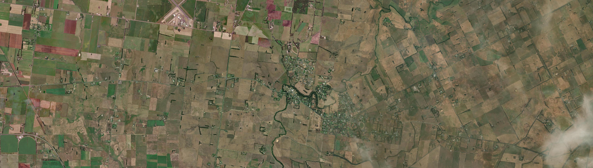 Aerial view of Woodford (Vic.), VIC