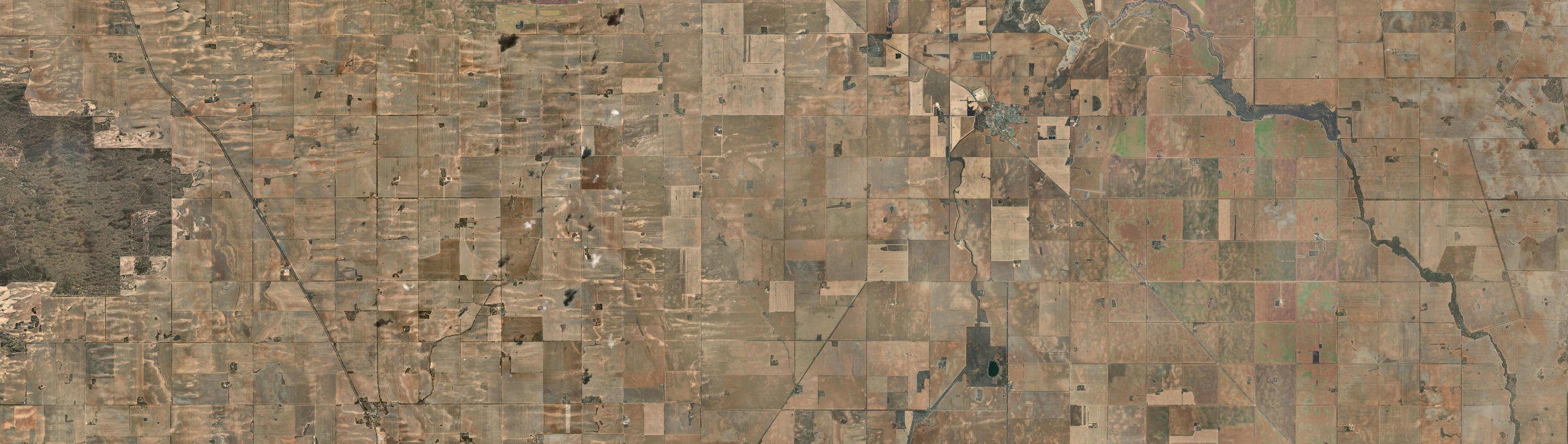 Aerial view of Myall (Buloke - Vic.), VIC