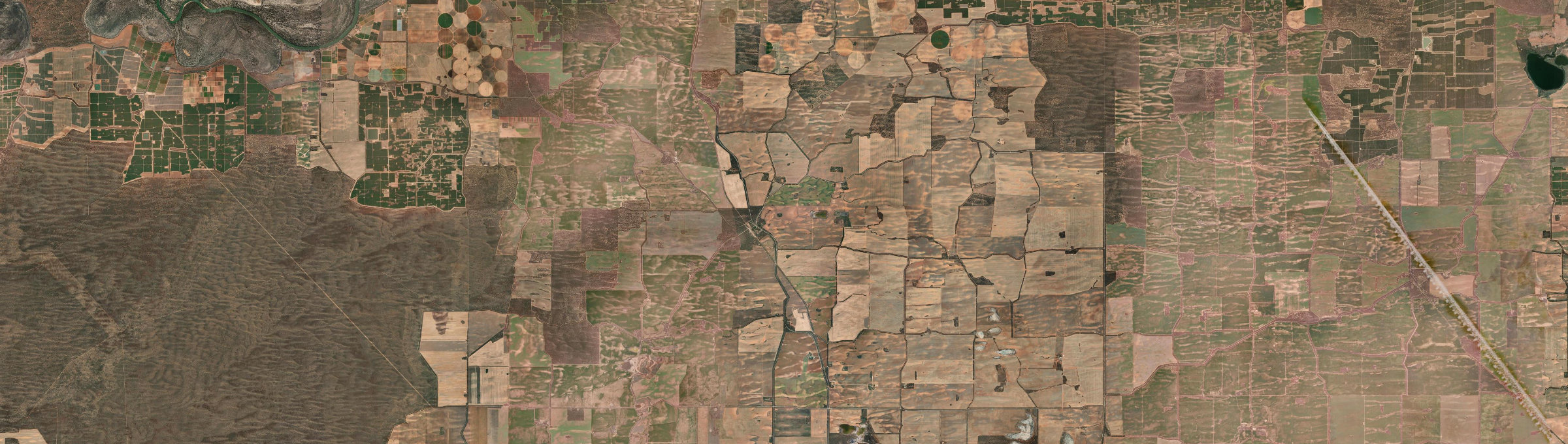 Aerial view of Annuello, VIC