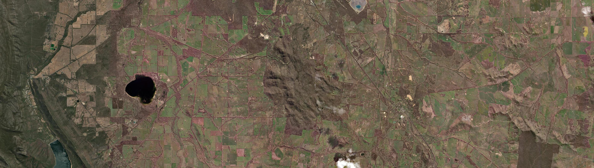 Aerial view of Black Range (Vic.), VIC