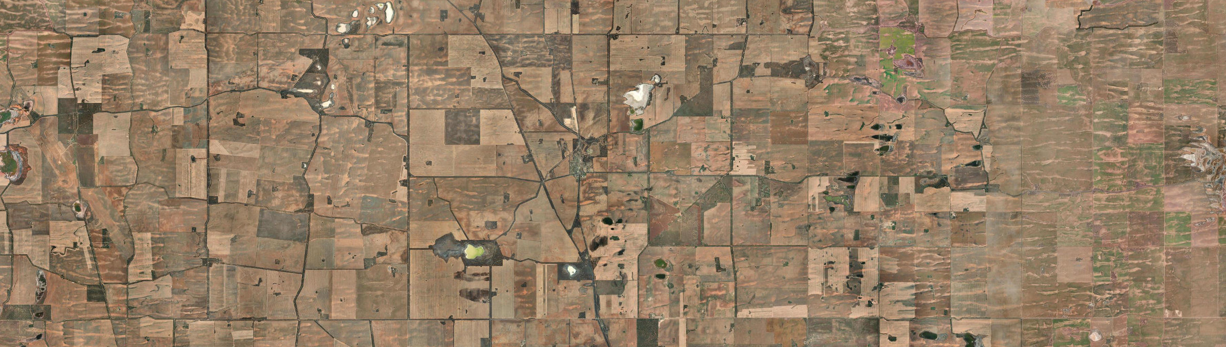 Aerial view of Manangatang, VIC