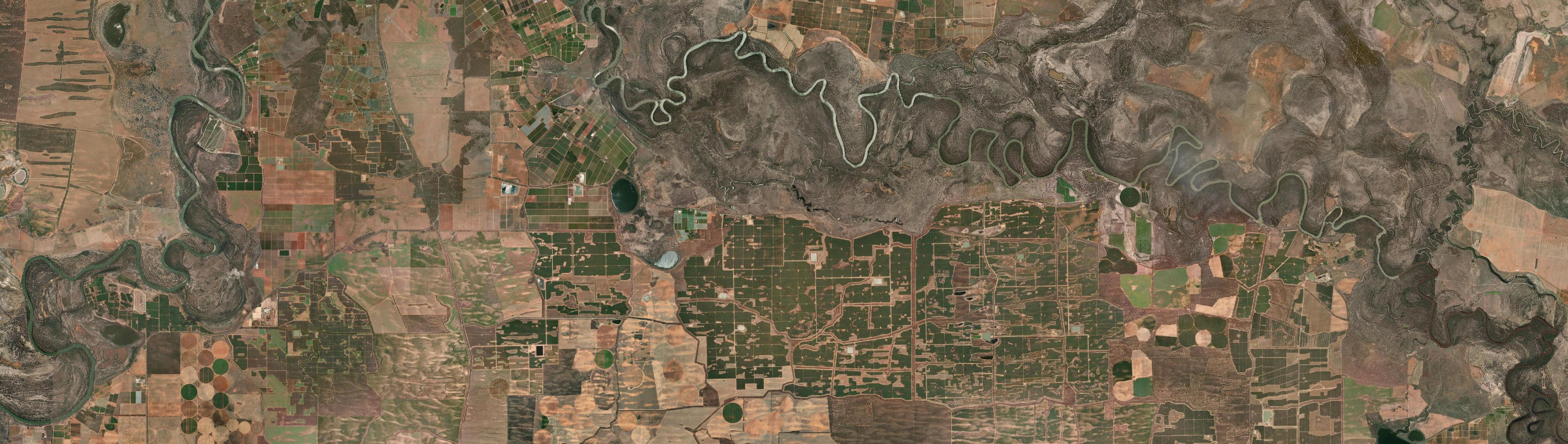 Aerial view of Lake Powell, VIC