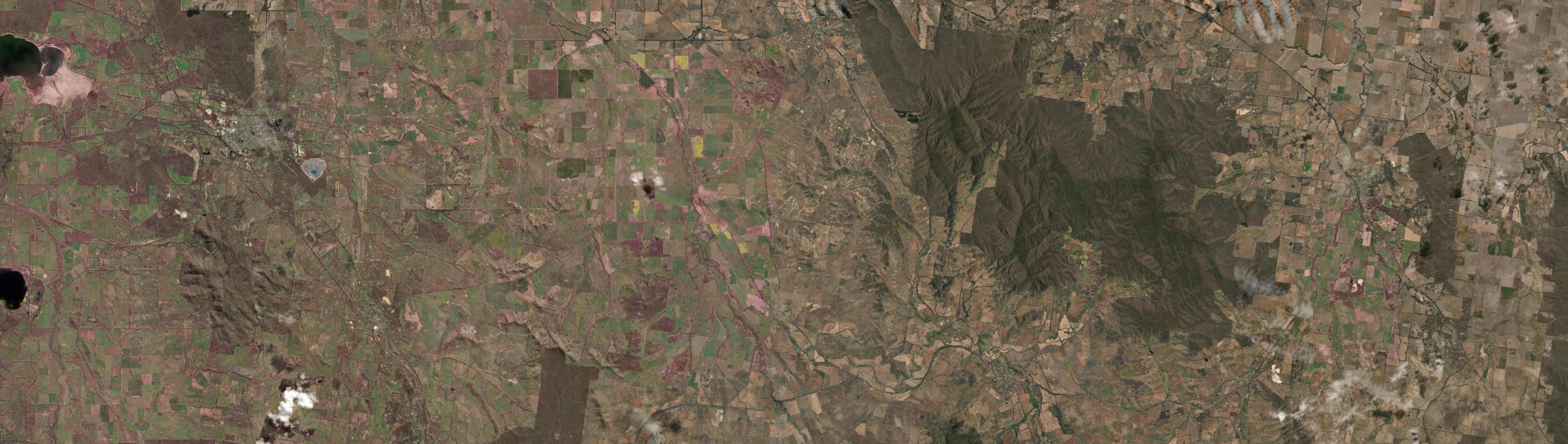 Aerial view of Crowlands, VIC
