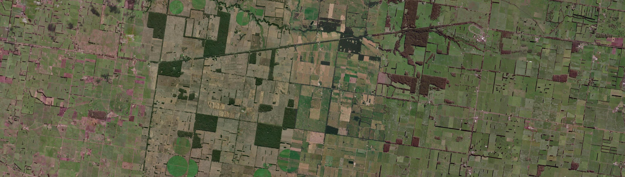 Aerial view of Naringal East, VIC