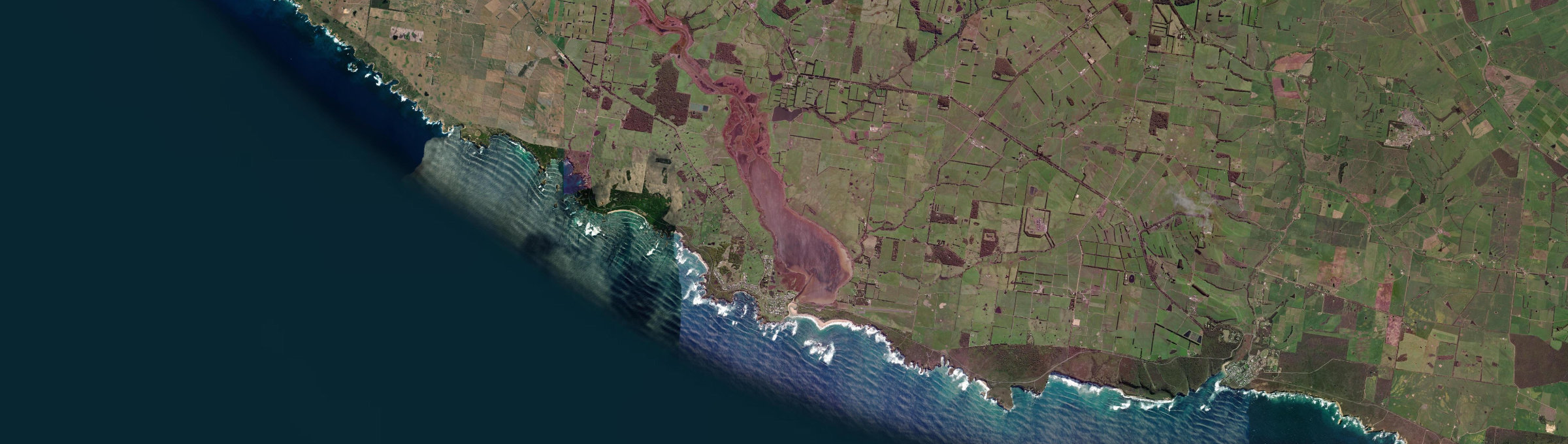 Aerial view of Peterborough (Vic.), VIC
