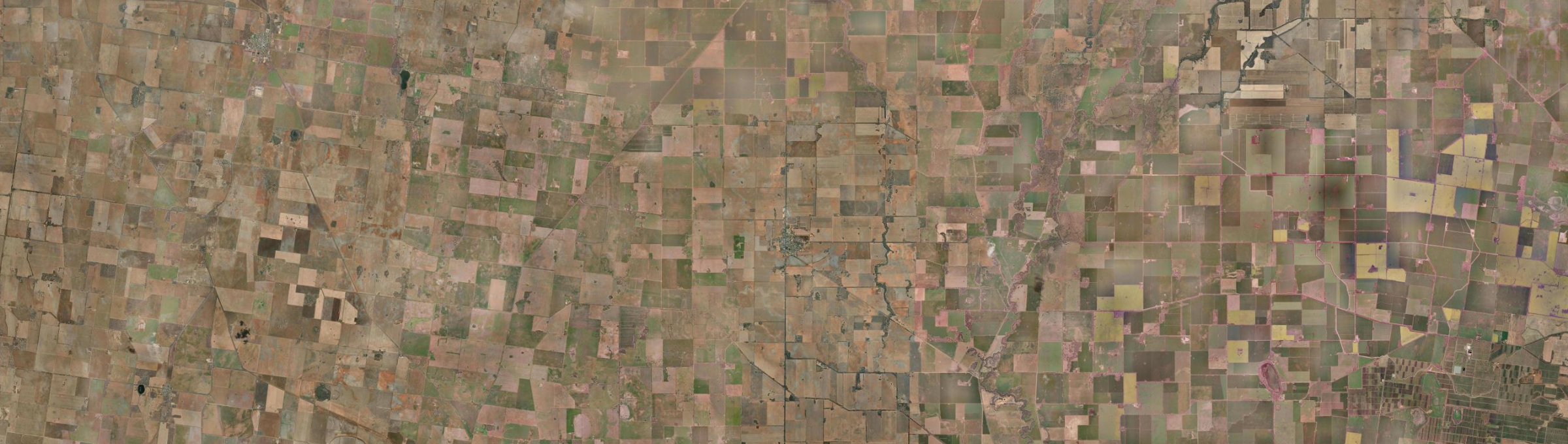 Aerial view of Wycheproof, VIC