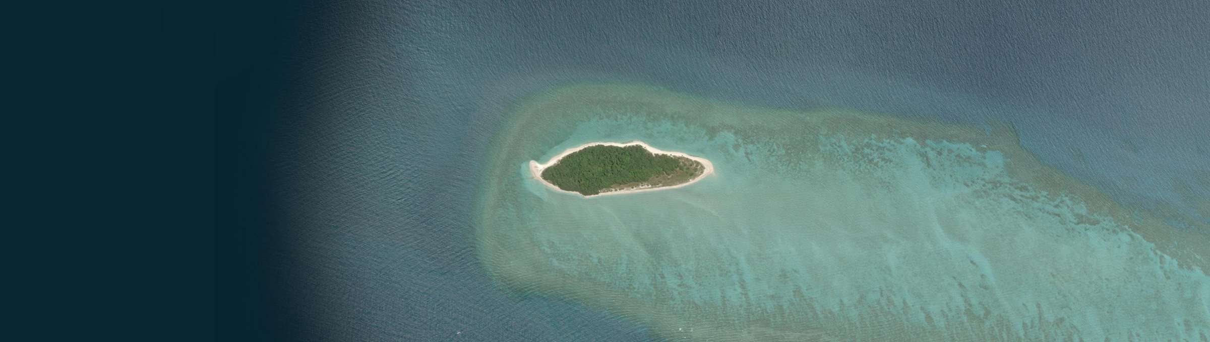 Aerial view of Burrar Islet, QLD