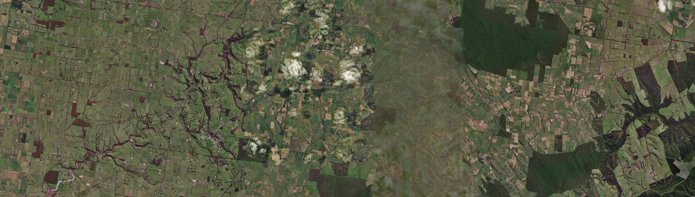 Aerial view of Scotts Creek (Vic.), VIC