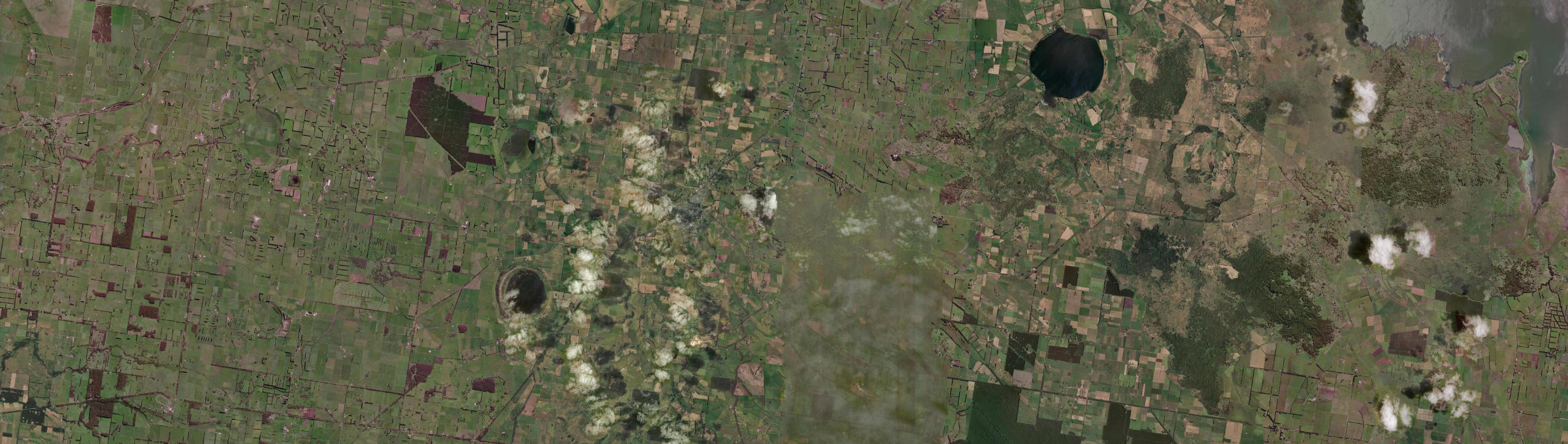 Aerial view of Cobden, VIC
