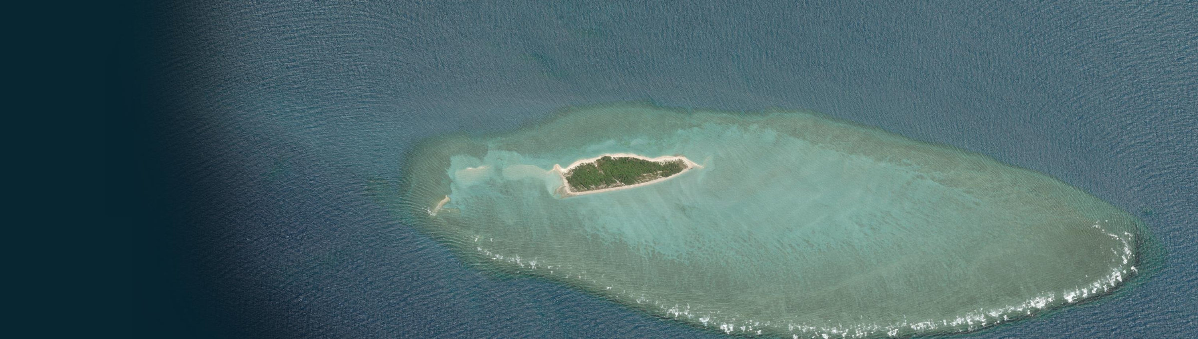 Aerial view of Guijar Islet, QLD