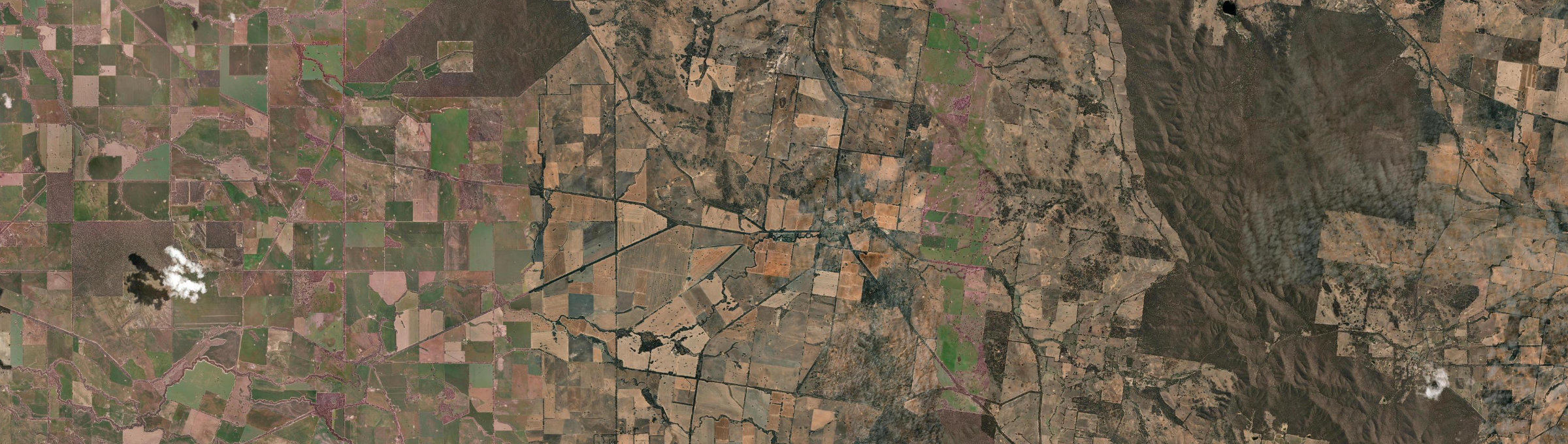 Aerial view of Navarre, VIC
