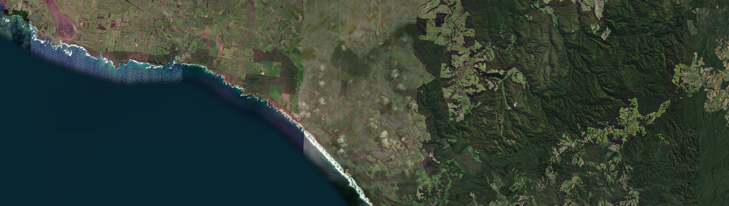 Aerial view of Princetown, VIC